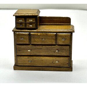 Dollhouse Miniature House of Miniature Antique Dresser Replica 1:12 Furniture